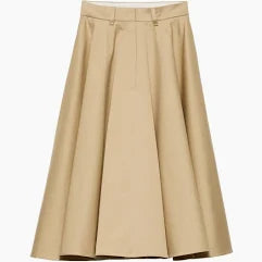Mango Pleated Midi Skirt