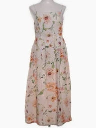 H&M Floral Cotton Midi Dress